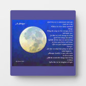 Gedicht des Gebets Fotoplatte (Vorderseite)