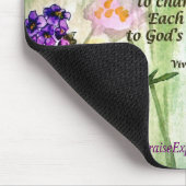 Gedicht des Schmetterlings-12x18 w, Mousepad (Ecke)