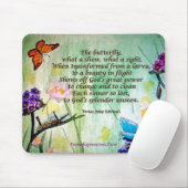Gedicht des Schmetterlings-12x18 w, Mousepad (Mit Mouse)