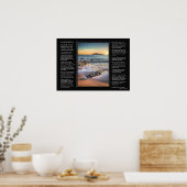 Gedicht Desiderata - Burgh Island aus Bantham Poster (Küche)