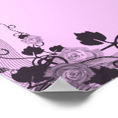 Gedicht "Die stillen Ränge" Poster (Ecke)