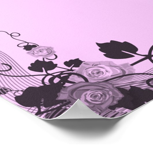 Gedicht "Die stillen Ränge" Poster (Ecke)