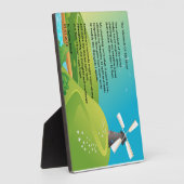 Gedicht "Die Windmühle meines Geistes" auf einer 1 Fotoplatte (Seite)