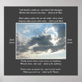 Gedicht *Earth Spirits* Poster