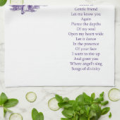 Gedicht 'Erhebe dich' Handtuch (Gefaltet)