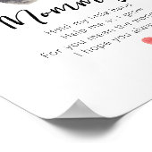 Gedicht für Mama Poster (Ecke)