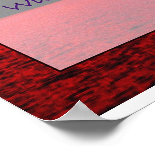 Gedicht für neue Eltern Poster (Ecke)