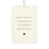 Gedicht für Personalisiertes Foto Autolufterfrischer (Rückseite)