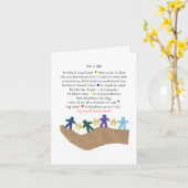 Gedicht-geklappte Grußkarte Karte (Gelbe Blume)