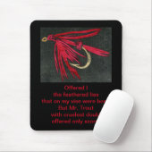 Gedicht "Grausame Forelle" mit der "Red Ibis" Nass Mousepad (Mit Mouse)
