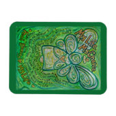 Gedicht "Green Angel Art Custom Magnet" Magnet (Horizontal)