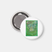 Gedicht "Green Angel Art Custom Magnet" Magnet (Vorderseite/Rückseite)