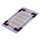 Gedicht "Großmütter" auf 4"x6" Kühlschrank. Magnet (Linke Seite)