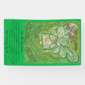 Gedicht "Grüne Wächter" Angel Art Custom Banner (Horizontal)