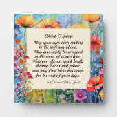 Gedicht Hochzeit / Verlobung Plaque Fotoplatte (Vorderseite)