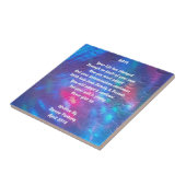 Gedicht "Hoffnung" - Keramik Tile Fliese (Seite)