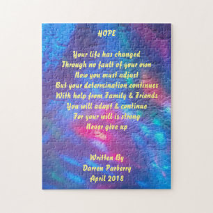 Gedicht "Hoffnung" - Puzzle
