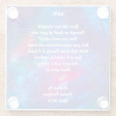 Gedicht "Hoffnung" - Untersetzer (Rückseite)