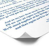 Gedicht: Hommage an ein verstorbenes Pet FL Poster (Ecke)