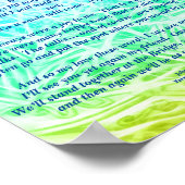 Gedicht: Hommage an ein verstorbenes Tier YGB Post Poster (Ecke)