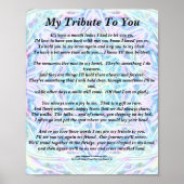 Gedicht: Hommage an eine verstorbene PBP-Poster-Ma Poster (Vorne)