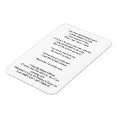 Gedicht "I Care" Magnet (Linke Seite)