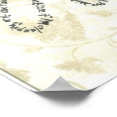 Gedicht in Form einer Libelle Poster (Ecke)