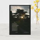 Gedicht Joyces Kilmer Baum-12x18 faltete Karte (Gelbe Blume)