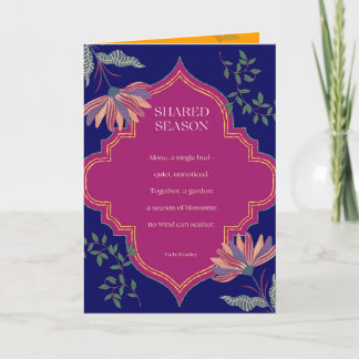 Gedicht-Karte für die gemeinsame Saison Karte