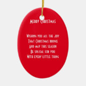 Gedicht Keramik Ornament (Vorne)