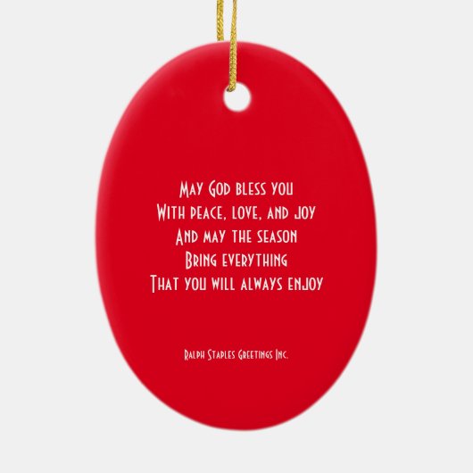 Gedicht Keramik Ornament (Hinten)