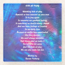 Gedicht "Kinder im Spiel" - Untersetzer