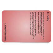 Gedicht Kitchen Magnet - Auf Demut (Horizontal)