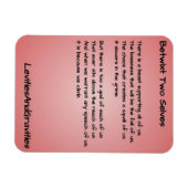 Gedicht Kitchen Magnet - Betwixt Zwei Selves (Horizontal)