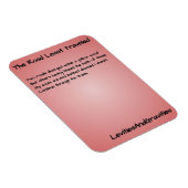 Gedicht Kitchen Magnet - Die Straße am wenigsten g (Rechte Seite)