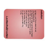 Gedicht Kitchen Magnet - Nachahmung (Horizontal)