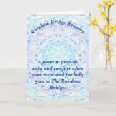 Gedicht: Komfort für Heimtierverluste; PBP, geklap Karte (Gelbe Blume)