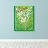 Gedicht "Krebs" Angel Gemälde "Wrapped Canvas Art" Leinwanddruck (Insitu (Holzboden))