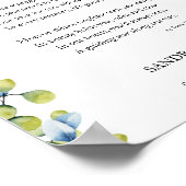 Gedicht "Land of Light Funeral Memorial Poster" Poster (Ecke)