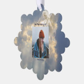 Gedicht Memorial Keepake Angel Sky Clouds Ornament Karte (Linke Ecke)