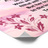 Gedicht "Nihal" Poster (Ecke)