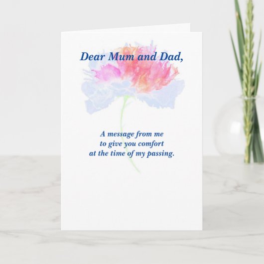 Gedicht: Pet Loss Beileid FL geklappt Karte (Vorderseite)