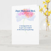 Gedicht: Pet Loss Beileid FL geklappt Karte (Gelbe Blume)