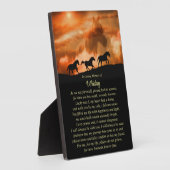 Gedicht "Pferdegeweih" Spirituelles Gedicht Fotoplatte (Seite)