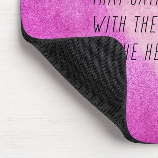 Gedicht "Pink Heart Strings" Mousepad (Ecke)