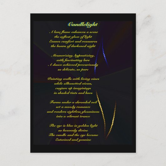 Gedicht Postkarte (Vorderseite)