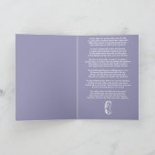 Gedicht Rainbow Bridge für Pferde Beileid Karte (Innenseite)