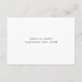 Gedicht Rote Rose Hochzeit wünschen Begleitkarte (Rückseite)