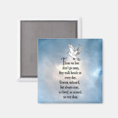 Gedicht "So Loved" Magnet (Vorderseite/Rückseite)