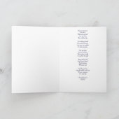 Gedicht "Support" mit Danksagkarte Dankeskarte (Innenseite)